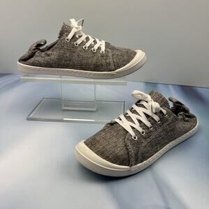 Sole Mate Women’s Shoes Size 7 Fabric Upper Canvas Casual Comfort Slip‎ On EUC